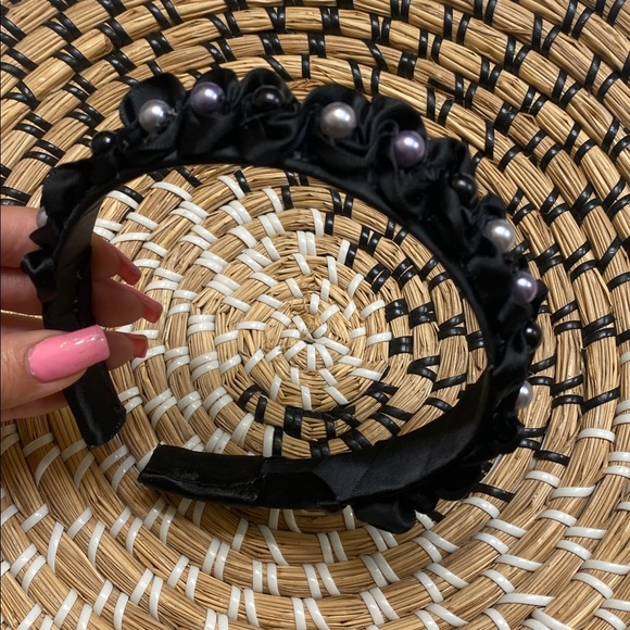 Hand Crafted Satin Beaded Headbands - Picture 4 of 6